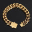 Hip-Hop Geometric Stainless Steel Cuban Chain Men's Bracelet