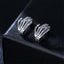 Hip-hop Hand Stainless Steel Bone Stud Earrings