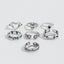 Hip-hop Heart Shape Rose Skull Rhinestone Adjustable Ring for Men