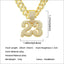 Hip-hop Rhinestone Number 23 Men's Pendant Necklace