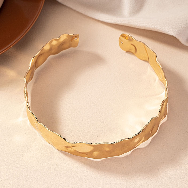 Hip-hop Punk Irregular Geometric Alloy Choker Necklace for Women