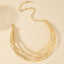 Hip-hop Punk Multi-layer Circle Choker Necklace for Women