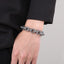 Hip-hop Punk Skull Stainless Steel Men's Bracelet