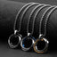 Hip-hop Stainless Steel Triple Ring Pendant Necklace for Men