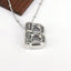 Hip-hop Classic Letter Copper Silver Plated Pendant Necklace