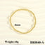 Hip-hop Style 18k Gold Plated Copper Beaded Stretch Bracelet