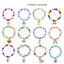 Cartoon Children's Candy Color Beaded Bracelet with Resin Mermaid and Unicorn Pendant