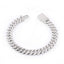 Cuban Link Moissanite 6-15mm S925 Silver Bracelet Hip Hop Fashion Accessories