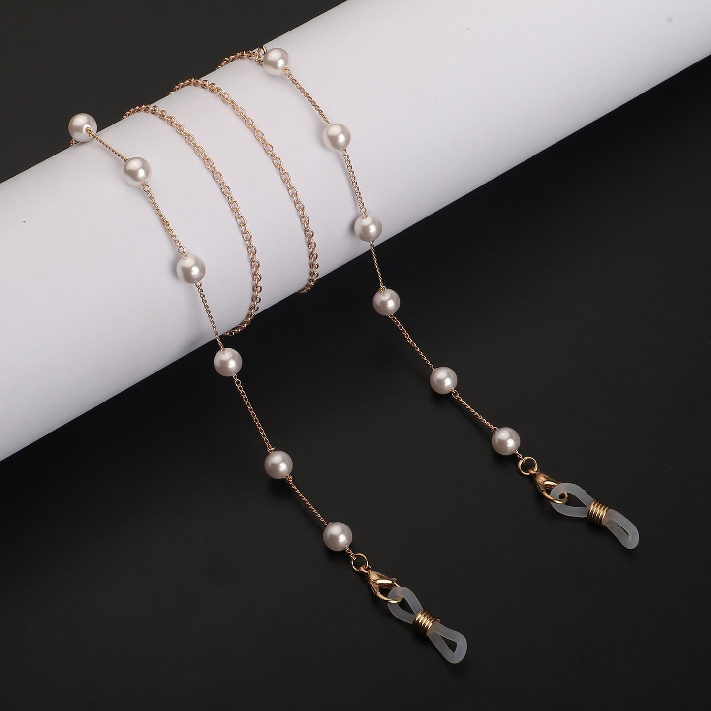 Fashionable 8mm Pearl Eyeglasses Chain