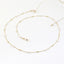 Gold Copper Bead Pearl Heart Eyeglasses Chain