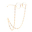 Trendy Gold Copper Heart Eyeglasses Chain Accessory