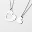 Mother Daughter Heart Pendant Necklace for Mother's Day