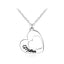 Mother Daughter Heart Pendant Necklace for Mother's Day