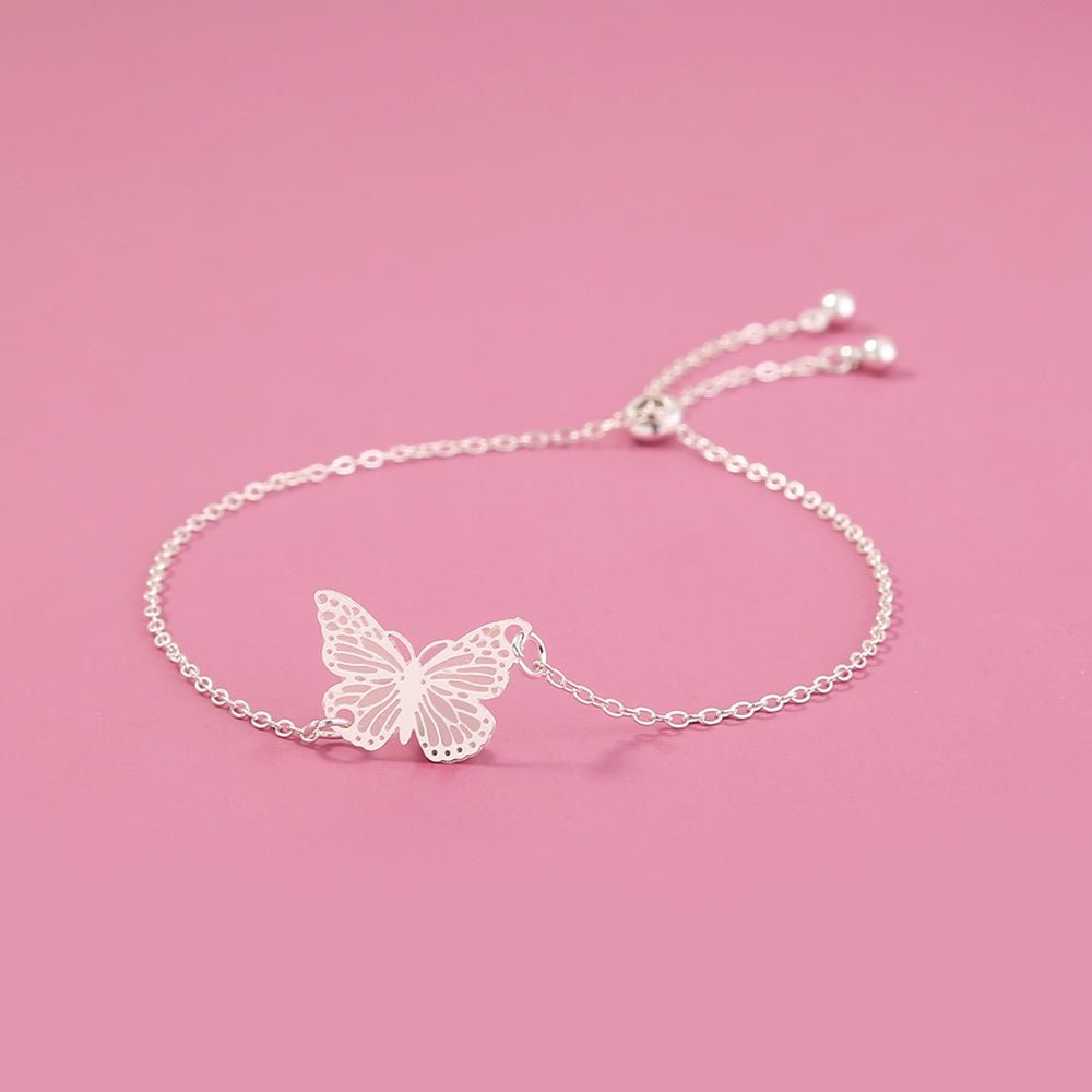 Luminous Butterfly & Love Tree Pendant Bracelet Anklet - Copper Sheet Fluorescent Jewelry