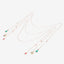 Three-Piece Christmas Eyeglasses Chain Set - Copper Santa Claus, Snowflake, Christmas Tree Design