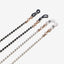 Copper Black & White Watermelon Bead Eyeglasses and Mask Chain Set