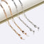 Two-Piece Eyeglasses Chain Set with Copper Thick Straps in Gold and Silver