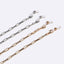 Two-Piece Eyeglasses Chain Set with Copper Thick Straps in Gold and Silver