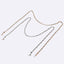 Two-Piece Eyeglasses Chain Set with Copper Thick Straps in Gold and Silver