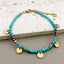 IG Style Elegant Labradorite Gold Plated Stainless Steel Beaded Bracelet