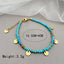 IG Style Elegant Labradorite Gold Plated Stainless Steel Beaded Bracelet