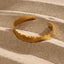 18K Gold Plated Stainless Steel Geometric Open Cuff Bracelet - Minimalist Design