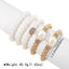 IG Style Classic Multi-Layer Geometric Pearl Beaded Bracelet Set