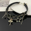 IG Style Star Bear Rhinestone Chain Choker Necklace for Women