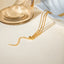18K Gold Plated Geometric & Weaving Stainless Steel Snake Chain Bracelets for Women