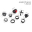 Gothic Punk Cross Heart Skull Alloy Unisex Open Ring Set