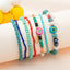 IG Style Bohemian Multicolor Glass Beaded Layered Wrap Bracelet