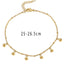 IG Style Devil's Eye Heart & Ocean Elements Gold Plated Women's Anklet