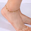 IG Style Devil's Eye Heart & Ocean Elements Gold Plated Women's Anklet