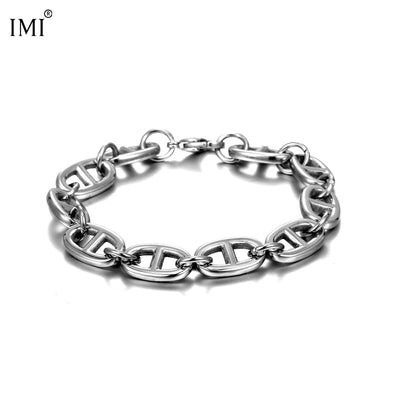 IG Style Solid Color Stainless Steel Nose Ring Bracelets - Trendy Unisex Gift