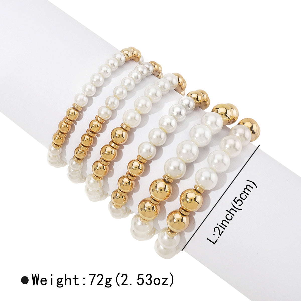 IG Style Multi-Layered Creative Pearl Bracelet Set