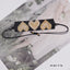 Elegant Pentagram Heart Glass Beaded Bracelet Set for Women