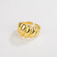 Geometric 18k Gold Plated Sterling Silver Open Ring