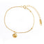 Ig Style Lucky Bean Titanium Steel Women's Anklet - Gold Minimalist Design