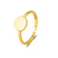 18k Gold Plated Adjustable S925 Sterling Silver Minimalist Ring