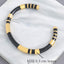 IG Style Color Block Copper Enamel Open Bangle Bracelet