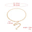 Ig Style Geometric Alloy Plated Acrylic Women's Chain Belt with Pearl Tassel Decoration