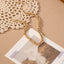 14k Gold Plated Geometric Alloy Women's Ankle Chain