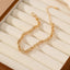 14k Gold Plated Geometric Alloy Women's Ankle Chain