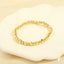 18k Gold Plated Geometric Beaded Layered Bracelet Set