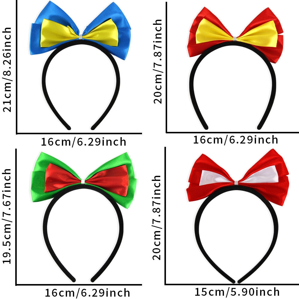 Independence Day Multicolor Bow Knot Headband Festival Costume Accessory