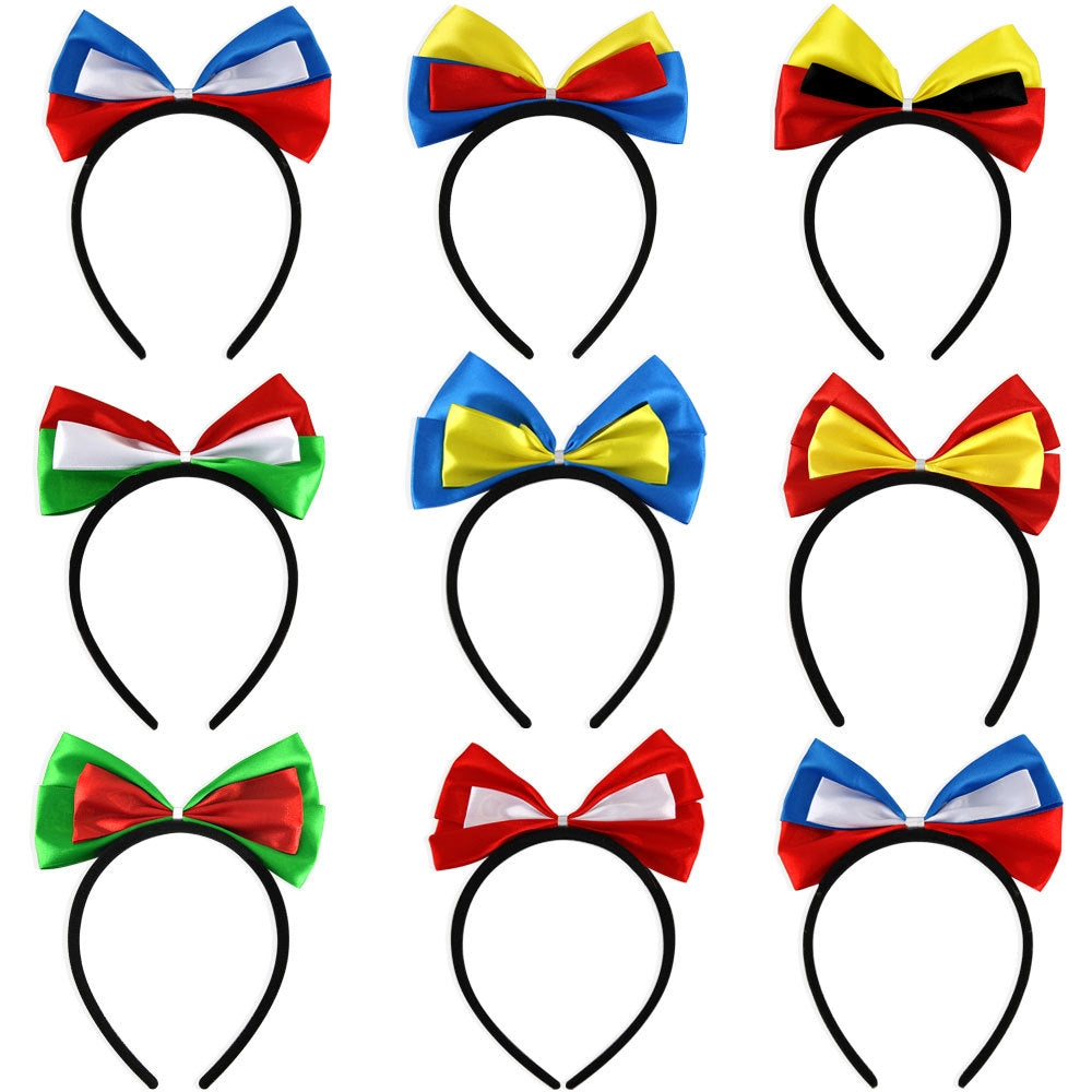 Independence Day Multicolor Bow Knot Headband Festival Costume Accessory