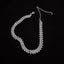 Ins Style Solid Color Alloy Inlay Rhinestone Women's Choker Necklace