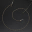 Fashion Simple Gold Water Wave Beaded Eyeglasses Chain