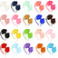 Kids' Bow Knot Headband - Solid Color Polyester Rib Hair Accessories for Girls and Women