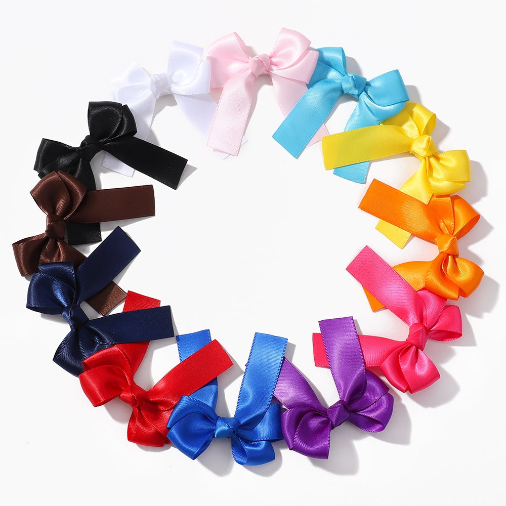 Children's Candy Color Bow Knot Hair Clip - Cute Princess Hair Accessory